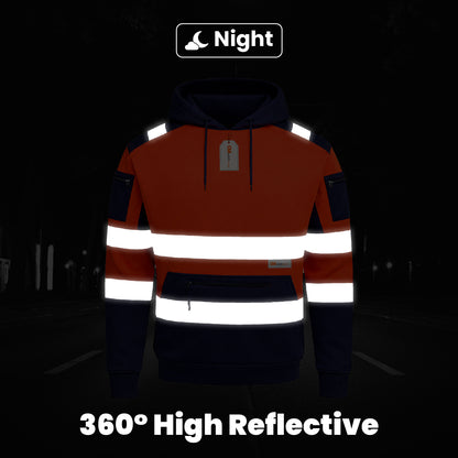 High Visibility Reflective Pullover Hoodie