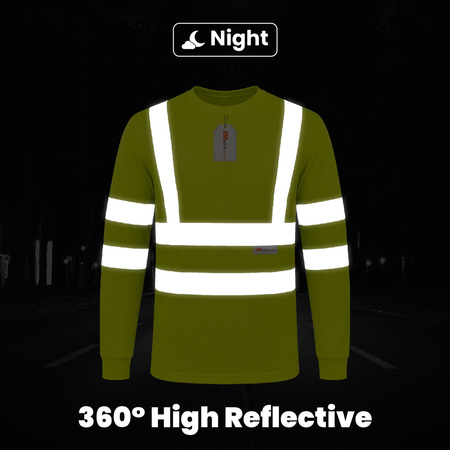 High Visibility Long Sleeve Crew Neck