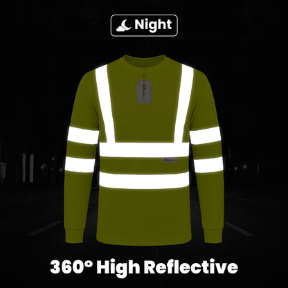 High Visibility Long Sleeve Crew Neck