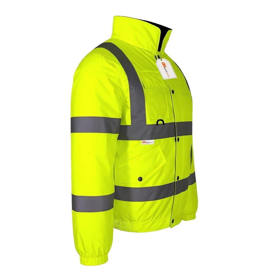Hi Vis Reflective Bomber Jacket Waterproof
