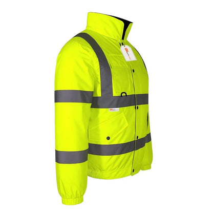 Hi Vis Reflective Bomber Jacket Waterproof