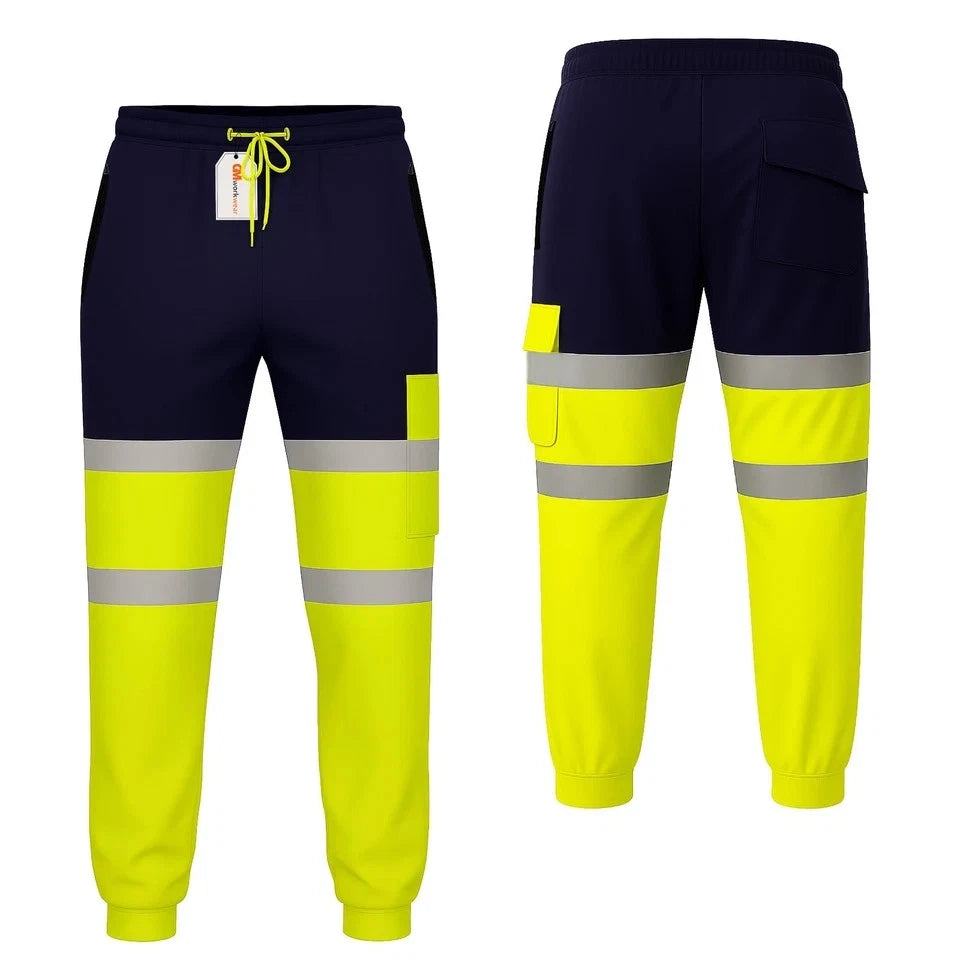 Hi Vis Jogging Bottoms Safety Work Joggers