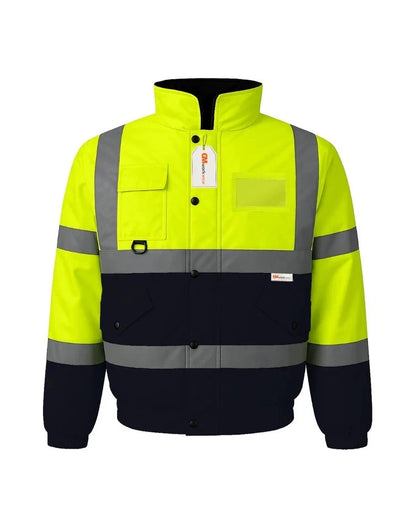 Hi Vis Reflective Bomber Jacket Waterproof