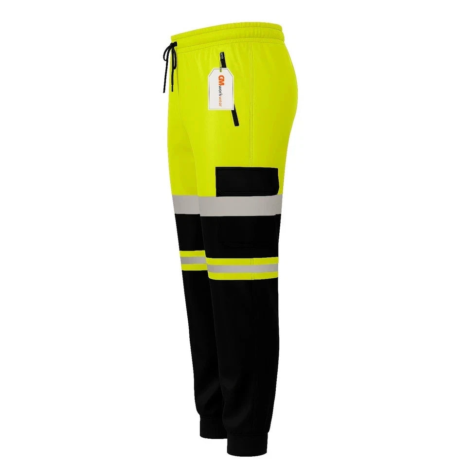 Hi Vis Jogging Bottoms Safety Work Joggers
