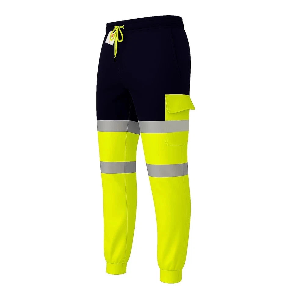 Hi Vis Jogging Bottoms Safety Work Joggers