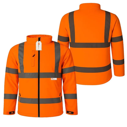 Hi Vis Reflective Soft Shell Jacket Safety Work Jacket
