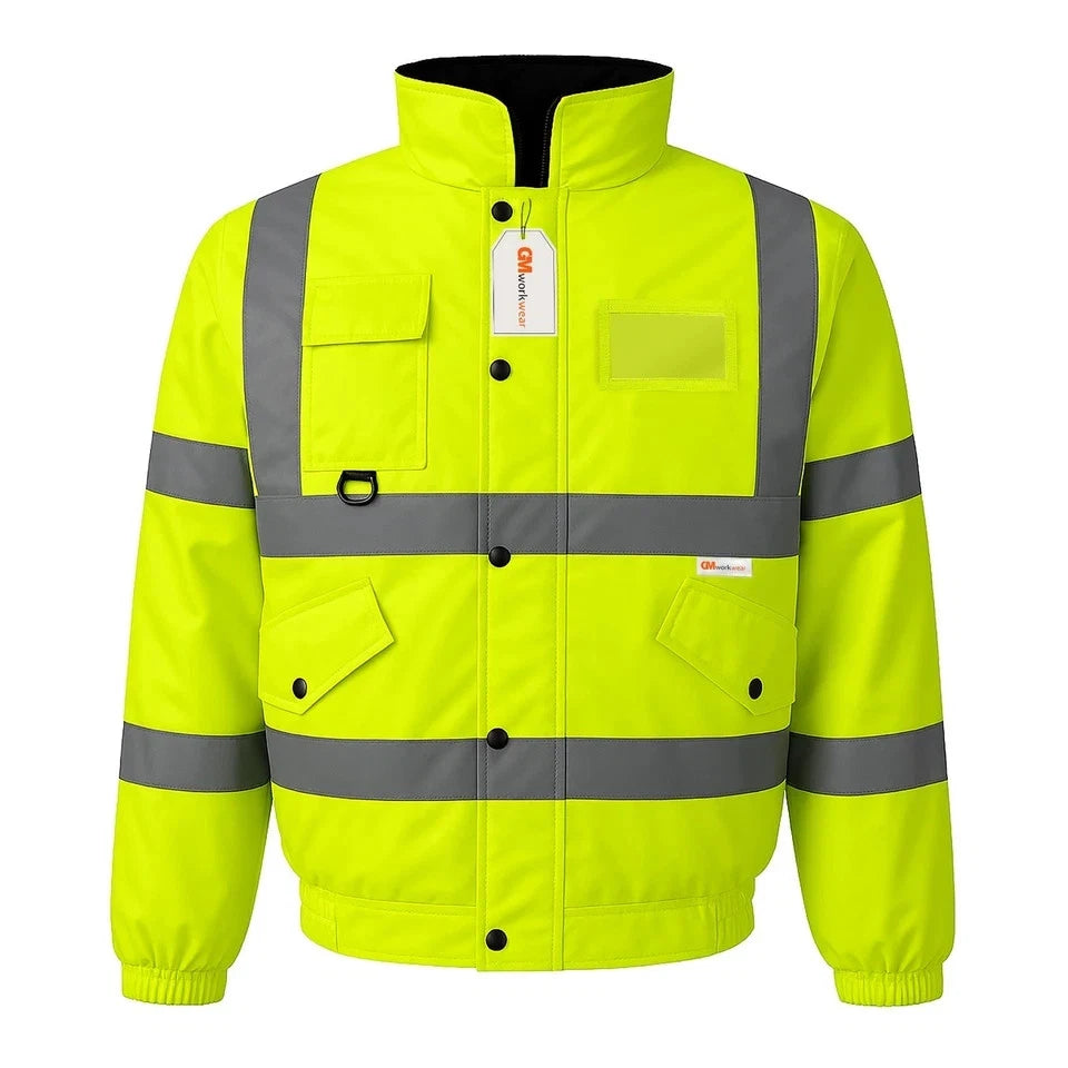 Hi Vis Reflective Bomber Jacket Waterproof
