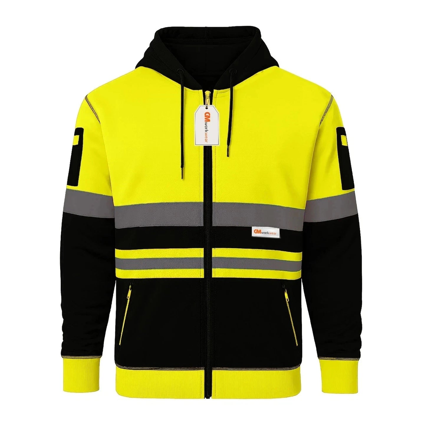 Hi Vis Reflective Hoodie Jacket Zip Up Hoodie