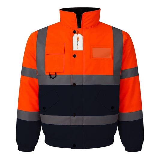 Hi Vis Reflective Bomber Jacket Waterproof