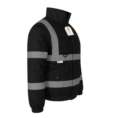 Hi Vis Reflective Bomber Jacket Waterproof