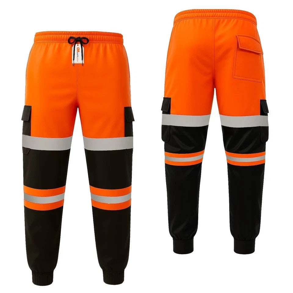 Hi Vis Jogging Bottoms Safety Work Joggers