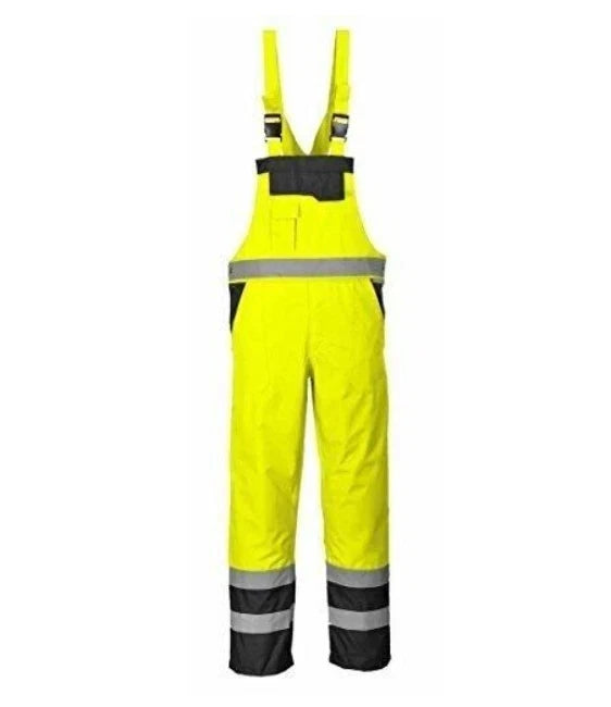 Hi Vis Reflective  Bib and Brace Waterproof Dungarees