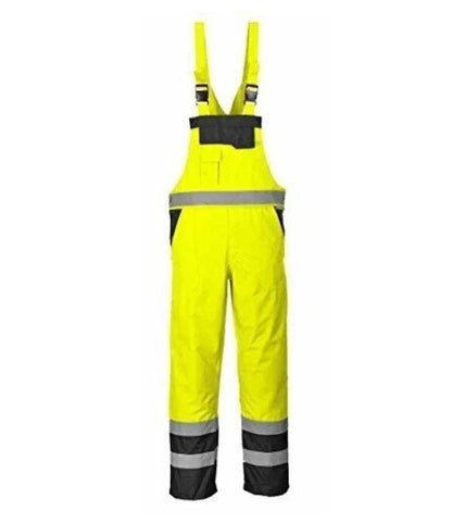 Hi Vis Reflective  Bib and Brace Waterproof Dungarees