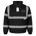 Hi Vis Reflective Bomber Jacket Waterproof