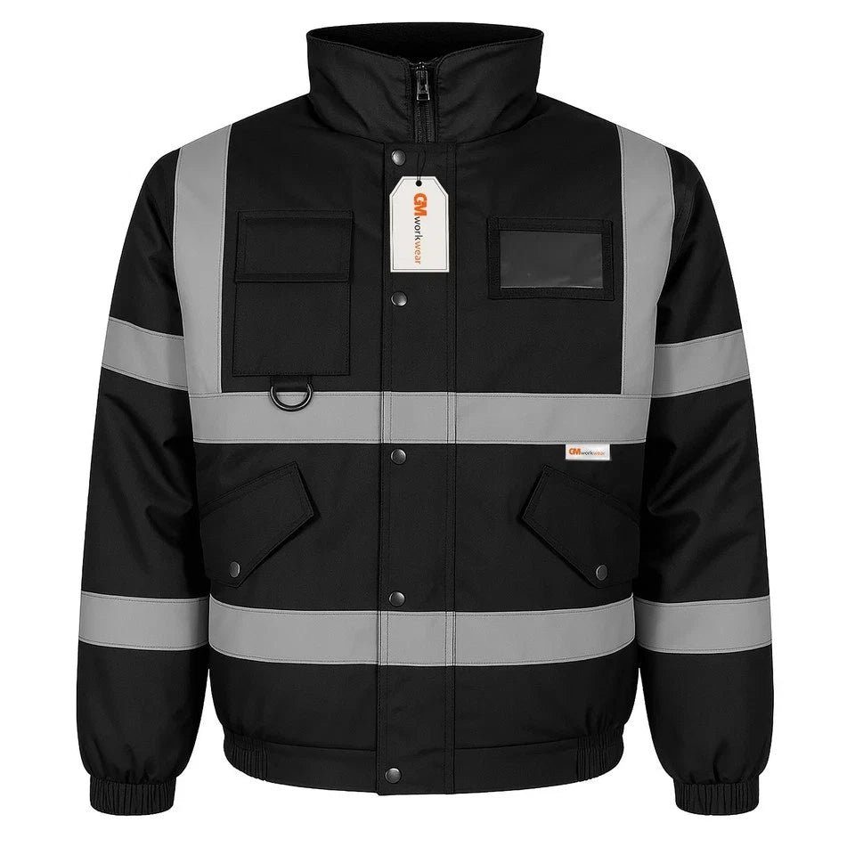 Hi Vis Reflective Bomber Jacket Waterproof