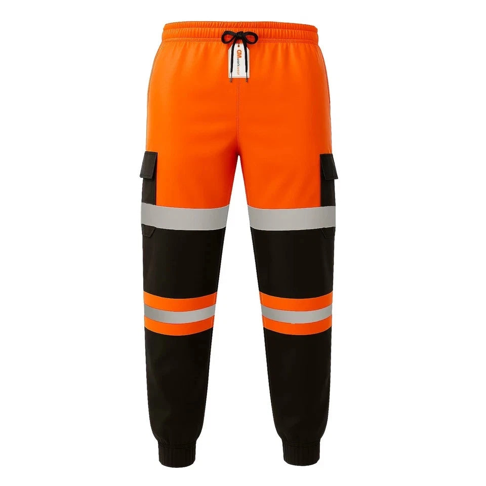 Hi Vis Jogging Bottoms Safety Work Joggers
