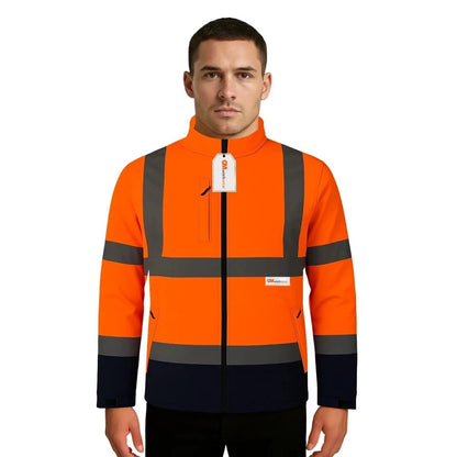 Hi Vis Reflective Soft Shell Jacket Safety Work Jacket