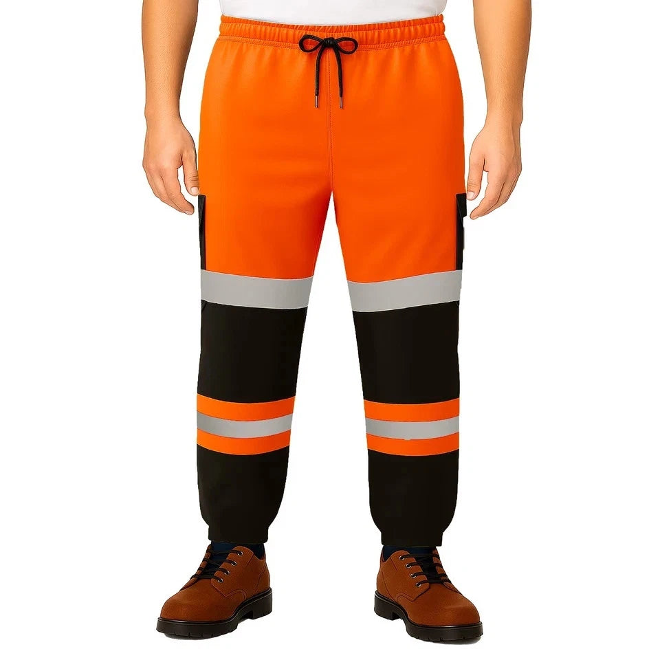 Hi Vis Jogging Bottoms Safety Work Joggers