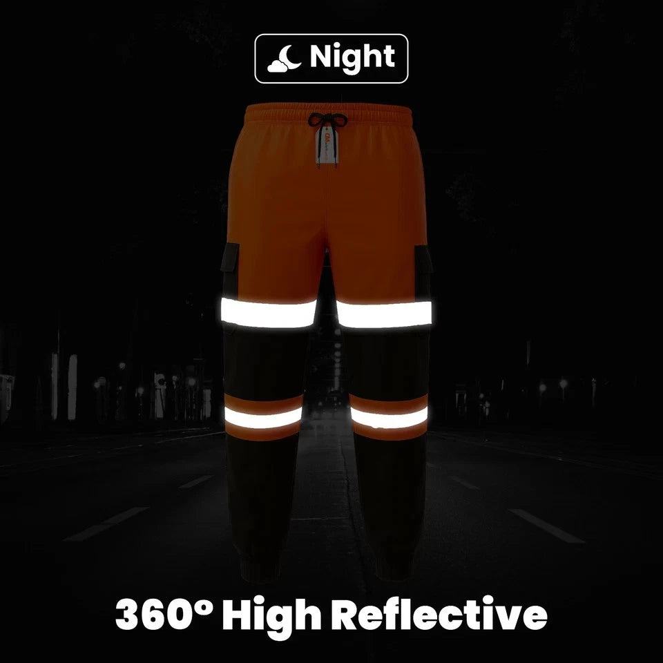Hi Vis Jogging Bottoms Safety Work Joggers