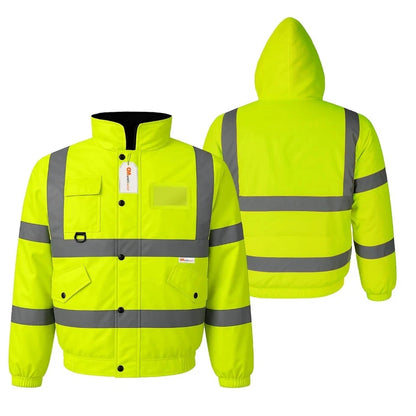 Hi Vis Reflective Bomber Jacket Waterproof