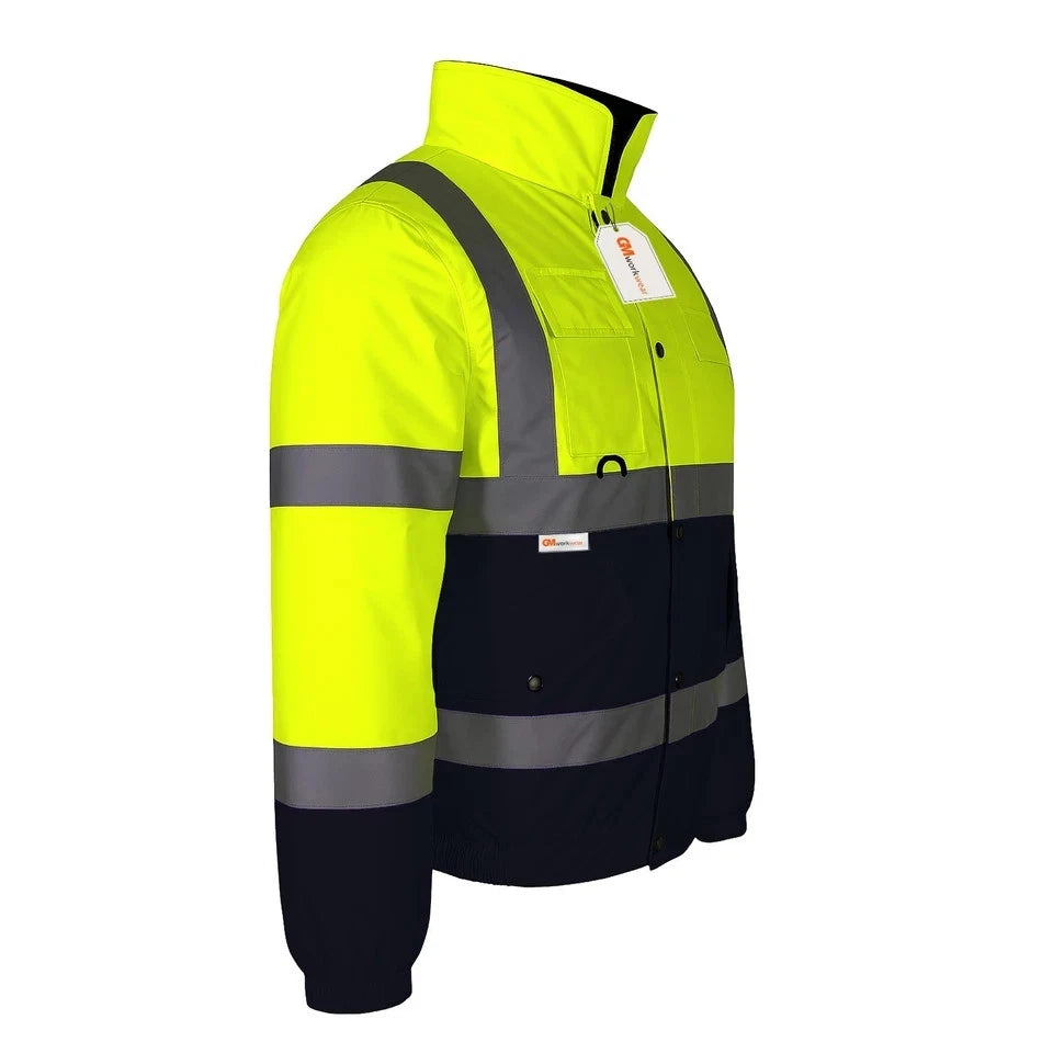 Hi Vis Reflective Bomber Jacket Waterproof
