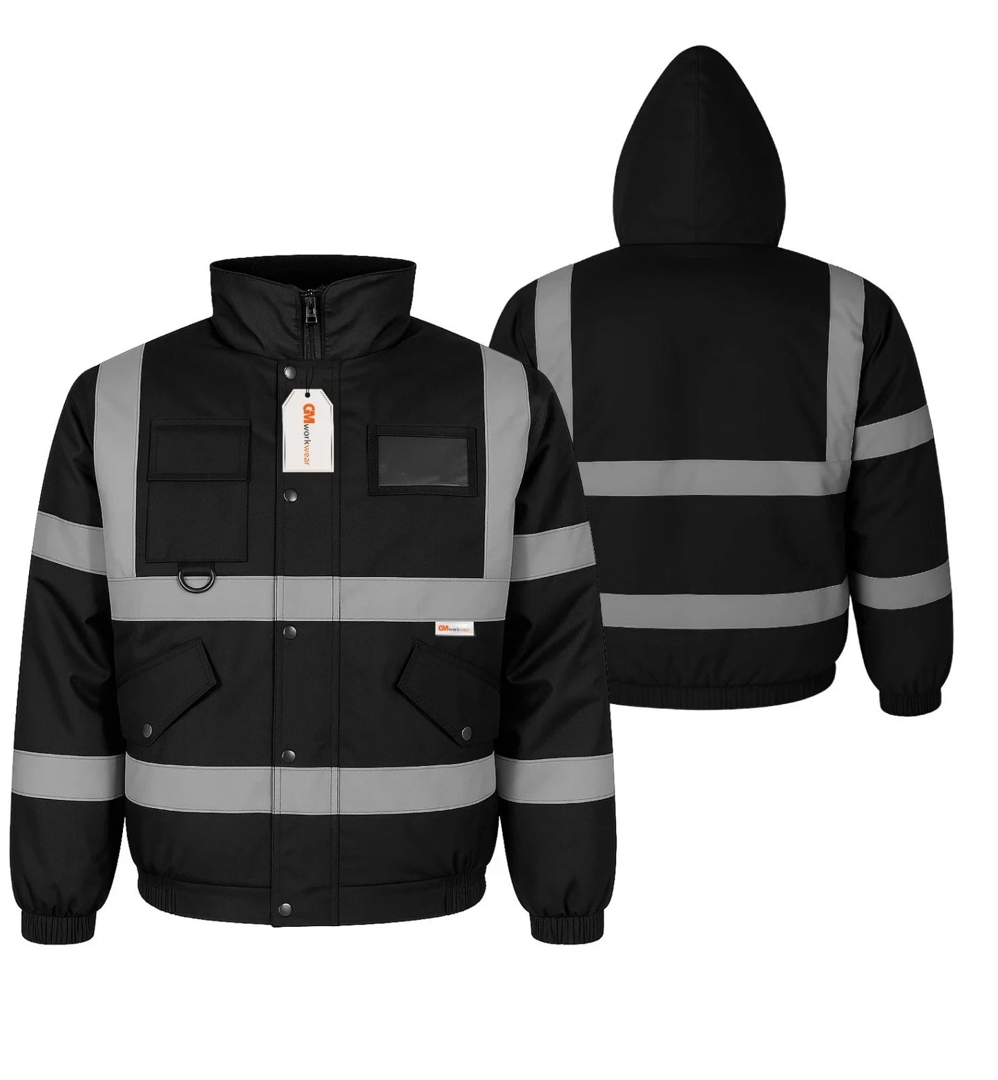 Hi Vis Reflective Bomber Jacket Waterproof