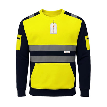 Hi Vis Reflective Sweatshirt 1 Stripe 2 Stripe
