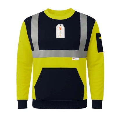 Hi Vis Reflective Sweatshirt 1 Stripe 2 Stripe