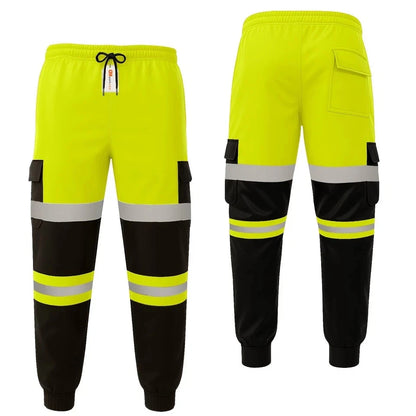 Hi Vis Jogging Bottoms Safety Work Joggers