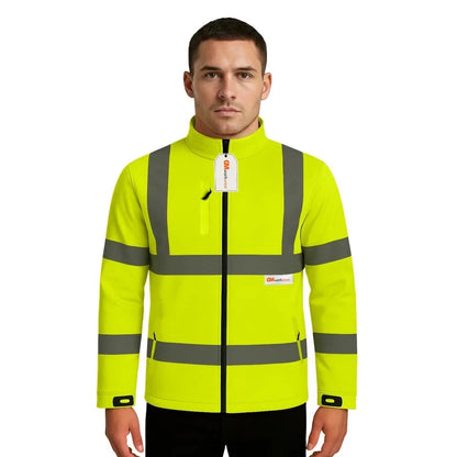 Hi Vis Reflective Soft Shell Jacket Safety Work Jacket