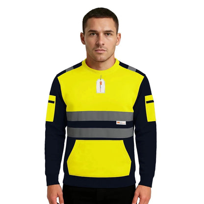 Hi Vis Reflective Sweatshirt 1 Stripe 2 Stripe