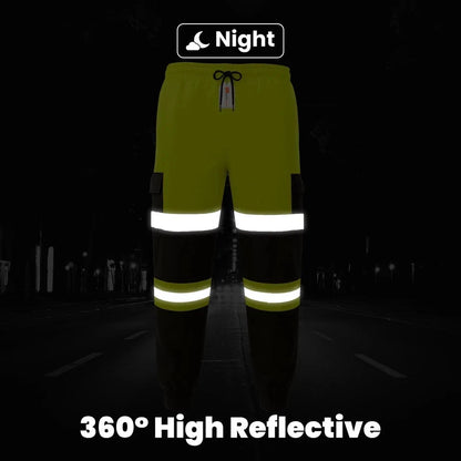 Hi Vis Jogging Bottoms Safety Work Joggers