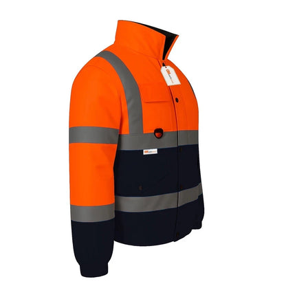Hi Vis Reflective Bomber Jacket Waterproof