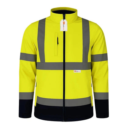 Hi Vis Reflective Soft Shell Jacket Safety Work Jacket