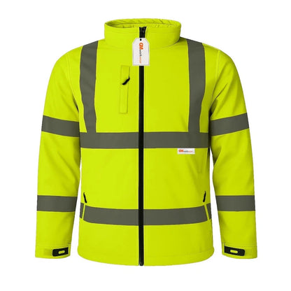 Hi Vis Reflective Soft Shell Jacket Safety Work Jacket