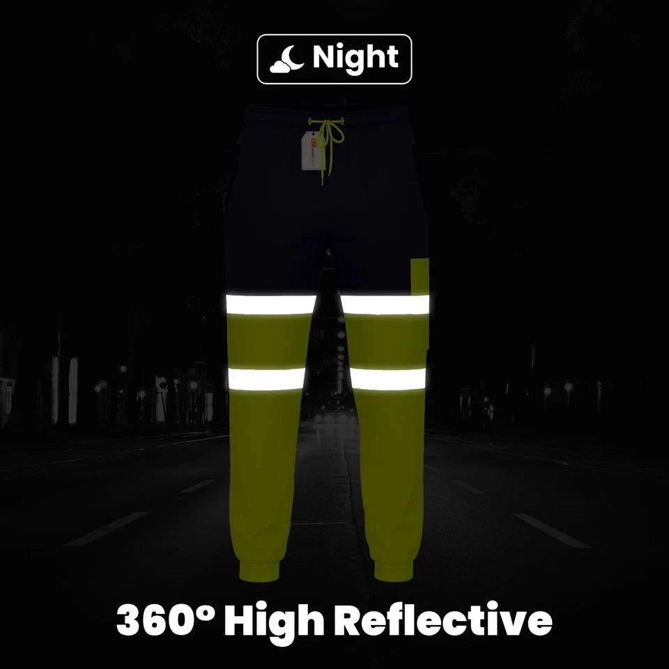 Hi Vis Jogging Bottoms Safety Work Joggers
