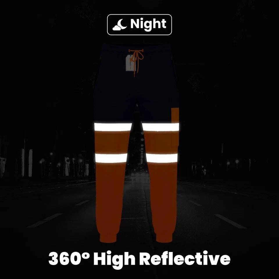 Hi Vis Jogging Bottoms Safety Work Joggers