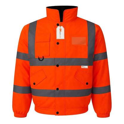 Hi Vis Reflective Bomber Jacket Waterproof