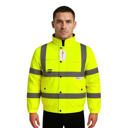 Hi Vis Reflective Bomber Jacket Waterproof
