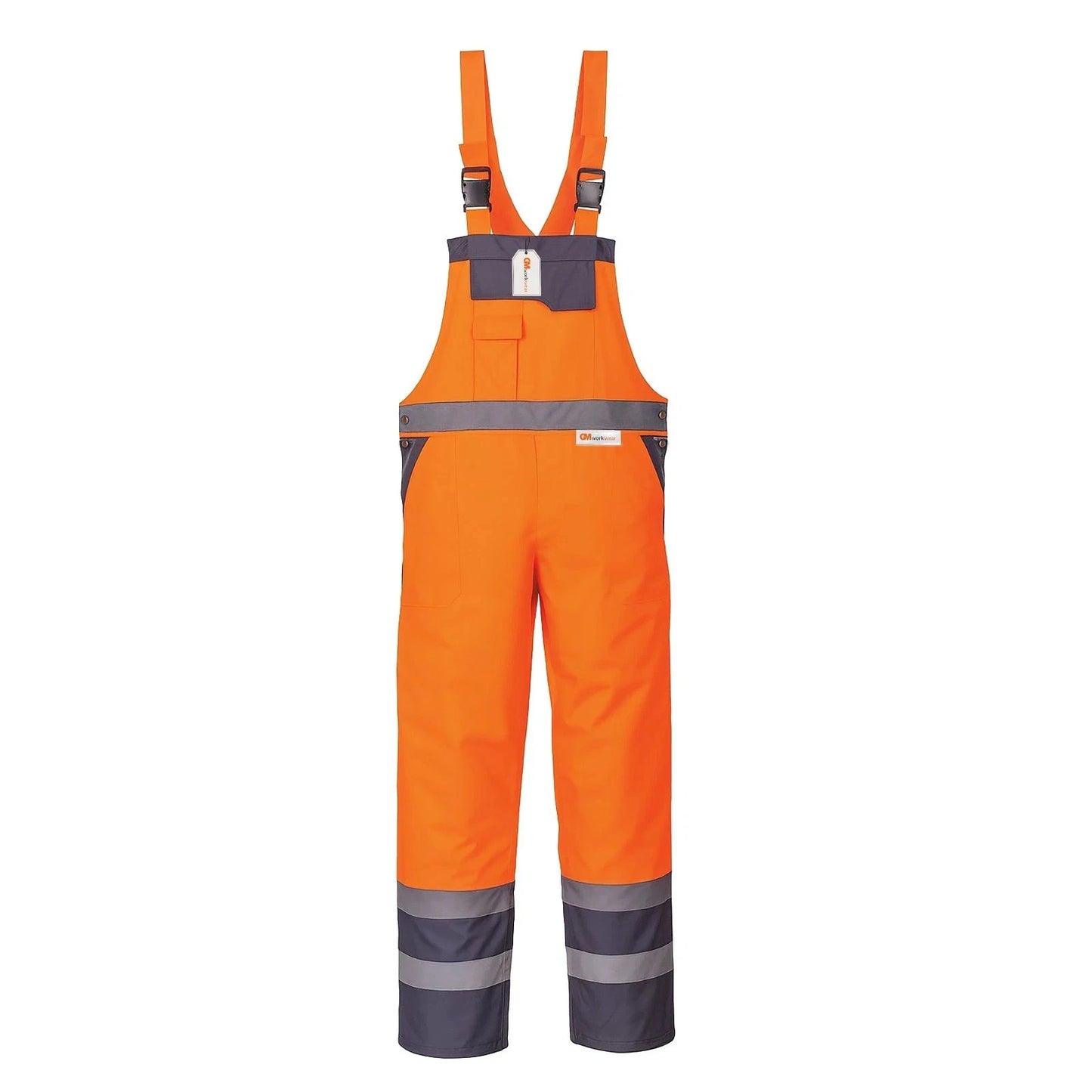 Hi Vis Reflective  Bib and Brace Waterproof Dungarees