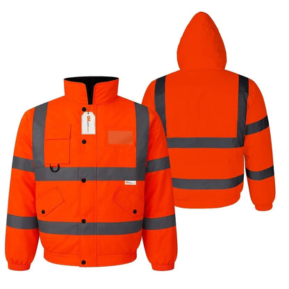Hi Vis Reflective Bomber Jacket Waterproof