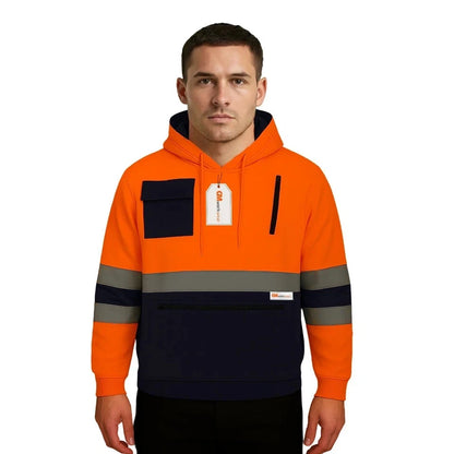 High Visibility Zip Pocket Hoodie