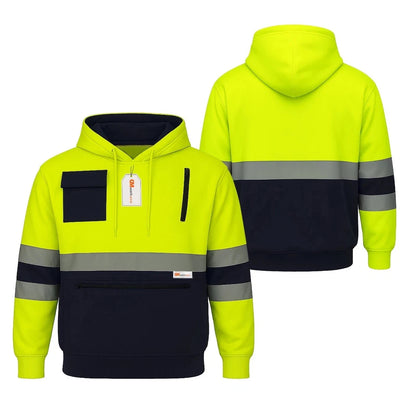 High Visibility Zip Pocket Hoodie