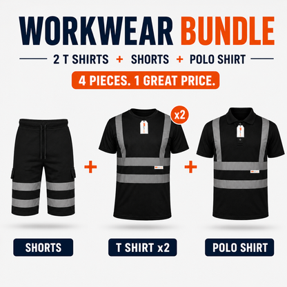 Workwear Bundle – Mix & Match Shorts, T-Shirts & Polo Shirts