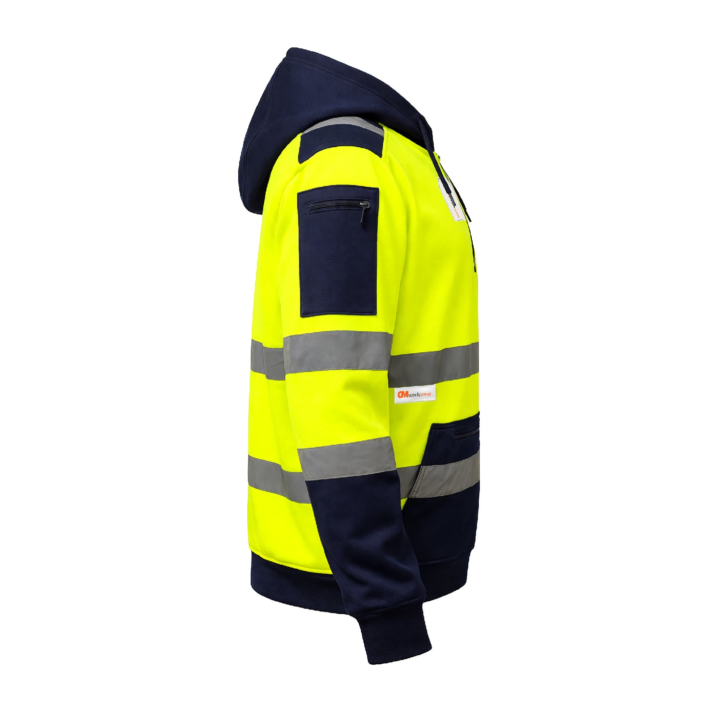 High Visibility Reflective Quarter Zip Hoodie