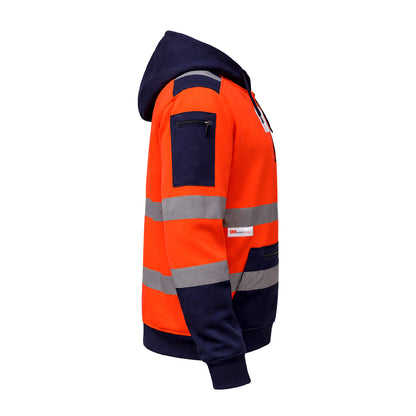 High Visibility Reflective Quarter Zip Hoodie