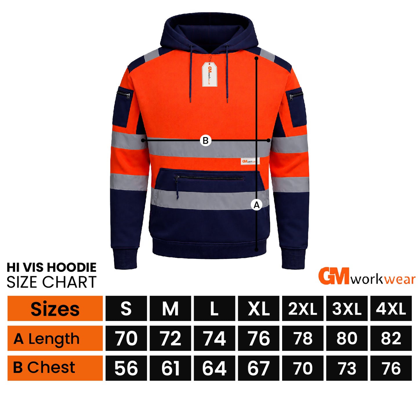 High Visibility Reflective Pullover Hoodie